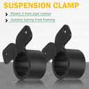 Briwooody 50 Pack 3/4 Inch Pex Suspension Pipe Clamps Tubing Supports for Pex, Copper, CPVC Pipe, Butterfly Style(Black)