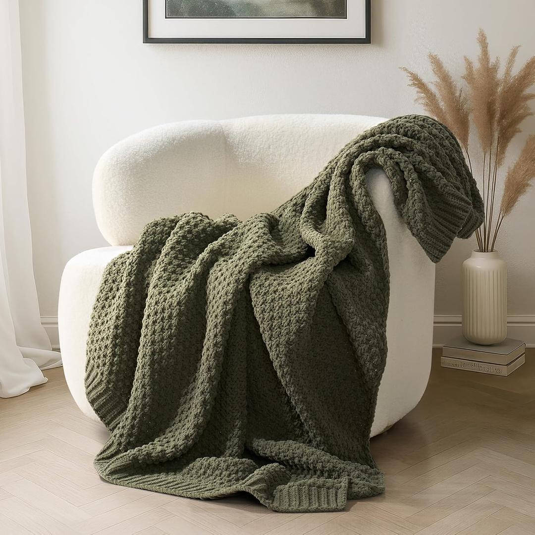 EVERGRACE Olive Green Blanket