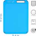 Plastic Cutting Board, Set of 4 with Storage Stand, Color Box Packed, BPA-Free, Preventing Cross-contamination of Different Food Types, Dishwasher Safe