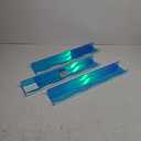 Fixwal Acrylic Nursery Shelves, 24 Inch Floating Wall Mounted Nursery Shelves, Set of 3 Floating Bookshelves for Kids and Nursery (Iridescent