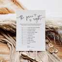 GardenCity Baby Shower Games - Price is Right Baby Shower Game for Girl or Boy, Gender Neutral, 50 Cards, Minimalist