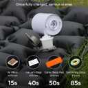 FLEXTAILGEAR Portable Air Pump for Inflatables, 2.82oz Classic Tiny Air Pump, Rechargeable Electric Air Pump to Inflate Deflate for Camping Gear Pool Floats Air Mattress