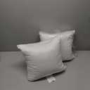 Oubonun 18x18 Inch Throw Pillow Inserts (Set of 2) - Decorative Pillows for Sofa, Bed & Couch - Soft Fluffy Firm Sham Stuffer with Cotton Cover