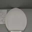 Toilet Seat, Elongated Toilet Seat with Slow Close, Easy Clean, Easy Installation & Release (White)
