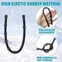 4 Pcs Rubber Guard Strap 11 Inch Ice Auger Blade Protectors High Elastic Auger Cover Strap for Power and Hand Ice Augers Ice Auger Accessories Winter Ice Fishing Accessories