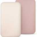 lulumoon Muslin Bassinet Sheets for Baby: Soft Bedside Sleeper Bassinet Fitted Sheets for Boys and Girls