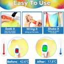 6 Pack Tie Dye Cooling Towel Tie Dye Print Sports Towels Rainbow Party Supplies 40"x12" Rainbow Breathable Chilly Towel Colorful Towels for Men Women Camping Running Outdoor Sports Party