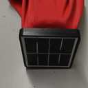 Sunnyglade 9' Solar LED Lighted Patio Umbrella with 8 Ribs/Tilt Adjustment and Crank Lift System (Red)
