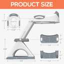Potty Training Seat with Step Stool Ladder, Toddler Toilet Seat for Boys Girls, Adjustable 6 Heights Fits Round & Elongated Toilets, Anti-Slip Pads & Leak-Proof Guard