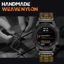 Bandletic Compatible with Garmin Instinct Watch Bands, Survival Paracord Woven Nylon Strap Quick Fit 22mm Watch Band for Fenix E/8/7/6/5/Forerunner 965/955/945/935/745/Epix 2/Approach S70/S62/S60