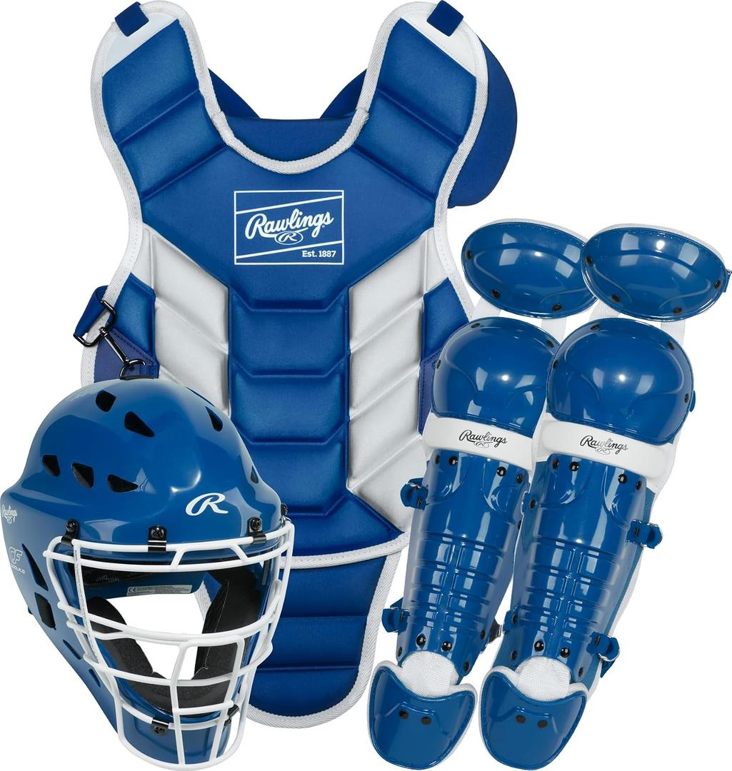 Rawlings Rawlings | Player's 3 Series Youth Catcher's Set | Baseball/Softball/T-Ball | Multiple Sizes & Colors, Size: Junior | Ages 9 & Under 