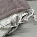 RALYSUN Electric Heated Blanket Twin Size 62"x84" - Dual-Sided with Microplush & Sherpa Fabric, 4 Heat Settings & 10 Hours Auto Off, Machine Washable - Berry