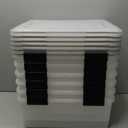 IRIS USA WeatherPro 31 Qt Storage Bins with Lids, 6 Pack, BPA-Free Plastic Gasket Box with Tight Latch and Seal, Stackable Nestable Tote Tub - Clear/Black (31 Qt. - 6 Pack)