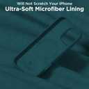 Magnetic for iPhone 16 Pro Case, Compatible with Magsafe, Suction Cup Phone Mount, 2 Screen Protectors - Camera Protector, Silicone Shockproof Protective Phone Cover 6.3", Dark Green