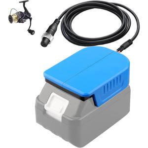 Fishing Reel Battery Adapter for Makita 18V Battery Work for Daiwa/for Shimano 14.4V Tanacom 750 500 300 Seaborg 500MJ Electric Fishing Reel, BM2000 BM2000II BM2300C LB3100C LB3100N,Under 750MJ