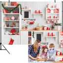 Christmas Backdrop Xmas Kitchen Photography Background Indoor Photobooth Decor Photo Studio Newborn Baby Portrait Props 10X8FT WXL52E