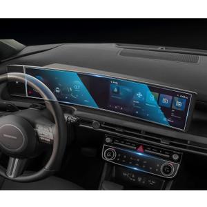 CDEFG For 2025 2026 Hyundai Tucson Screen Protector - 12.3 Inch All-in-One 9H HD Tempered Glass & AC - Tucson (SE, SEL, SEL Convenience, XRT, Limited) Touchscreen Accessories