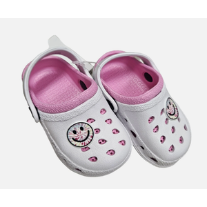 TG Smiley Face Charm Clog ,Size 9