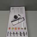 Mandoline Slicer, Adjustable Mandoline Slicer for Kitchen, Stainless Steel Mandolin Vegetable Chopper for Potato, Julienne Cutter with Cut-Resistant Gloves, Black