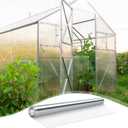 54 Inch x 15 ft Clear Vinyl Roll Sheet 10 Gauge Clear Plastic Roll Marine Vinyls Crystal Transparent Vinyl Sheeting for Window Boats Table Covering Greenhouse DIY Crafts Making Protective Film