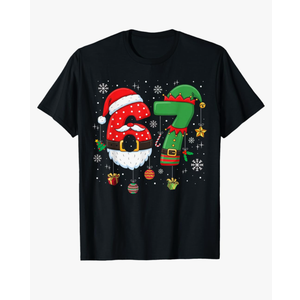 67 Meme Six Seven for Kids Women Men Boys Girls Christmas T-Shirt (XL, Black)