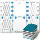 BoxLegend Version 4 Shirt Folding Board t Shirts Clothes Folder Durable Plastic Laundry folders Folding Boards Helper Tool for Adults and Children, White