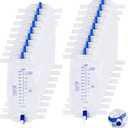 Geiserailie 18 Pack 1000ml Leg Bag Urinary Drainage Bag with Anti Reflux Valve, 33.8oz Large Capacity Urine Leg Catheter with Cloth Straps, Easy Flip Drain, Urinary Catheter for Men, Women