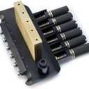 6 String Headless Electric Guitar Bridge,10.5mm String Spacing,Black, 6 String Standard-fret