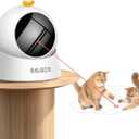 ROJECO Auto Laser Cat Toy - Random Motion Track, Magnetic 360 Base, Run Quiet,Rechargeable with 1000mAh Battery, Auto Sleep & 3 Speed Modes, Safe for Cats,Interactive Cat Gifts Toys for Bored Indoor (White)