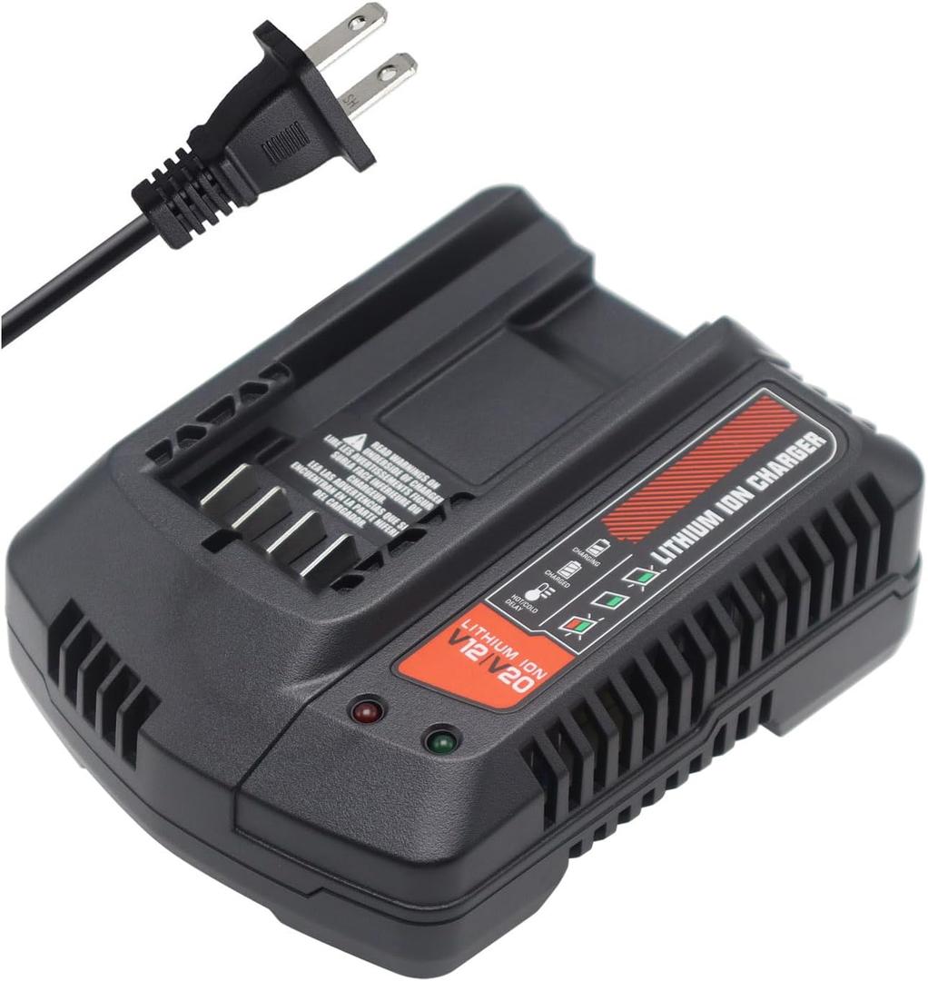 CMCB104 20V Battery Charger Replacement for V20 Lithium-ion Batteries CMCB100 CMCB101 CMCB102 CMCB124 CMCB201 CMCB202 CMCB204 CMCB205 CMCB206 CMCB209 CMCB204-2 CMCB204-OPE CMCB202-2