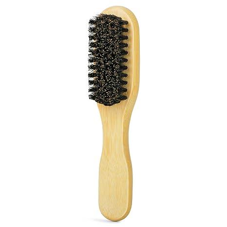 Slick Back Hair Brush - Soft Bristles for Laying Down Edges & Glossy Finish | Mini/Trave Boar Bristle Brush to Style, Polish & Smooth Frizz for Baby Hair and Sleeks Ponytails/Buns