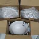 POPANU 6-Inch Gimbal Recessed Light - 12W 90° Tilt & 360° Rotation, 5CCT (2700K-5000K), IC Rated LED Eyeball Recessed Lighting, for Sloped Ceilings, Soffit Light, Hallway, Kitchens, White 6 Pack