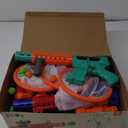 Shooting Games Toys for Age 5 6 7 8 9 10+ Year Old Boys, Kids Toy Sports & Outdoor Game with Moving Shooting Target & 2 Popper Air Toy Guns & 24 Foam Balls, Gifts for Boys and Girls