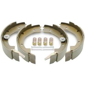 RV Murts 2 Pairs 10" x 2-1/4" Electric Trailer Brake Shoes Self-Adjusting Replacement Kits for 2300-3500Ibs Trailer 4 Holes Brake Assembly (Left & Right), Trailer Axle Hub Accessories, Dexter Type.