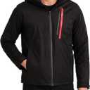 Spyder Mens Snow Jacket - Warm Isolated Winter Jackets for Men - Cozy Men's Snow Heated Ski Jacket with Detachable Hood (Black Raven) S