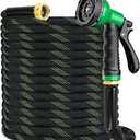 Garden Hose 150 ft, 2025 New No Kink Expandable Water Hose 150ft, 10 Function Nozzle, Leak-proof Solid Metal Fittings, 3750D Outer Fabric, Durable Collapsible Latex Core, Ultra Lightweight & Flexible
