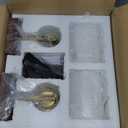 Rechargeable Wall Sconce, Gold & Walnut Battery Operated Wall Sconce Set of 2 with Timer Function, Easy Install Dimmable Wireless Wall Lamps for Living Room, Bedroom, Hallway, Entryway Decor 3000K