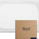 REST Evercool+ Fitted Sheet, Twin Size, Arctic White, 13" Deep (up to 15), Breathable Bedding for Hot Sleeper and Night Sweats, Bed Sheet with Ionic+ Self-Cleaning Silver Yarn for Sensitive Skin