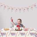 Baseball 1st Birthday Party Supplies for 40 Guests, Disposable Tableware Set includes Rookie of The Year Paper Plates, Tablecloths, Napkins and Forks for Boys Baby First Baseball Party Decorations