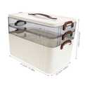 Household Medicine Organizer Box Storage Compartments Lock Large Capacity for Easy Medication Management