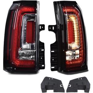 G-PLUS LED BAR Tail Lights Fit GMC Yukon/Yukon XL 2019-2020/Fit GMC Yukon/Yukon XL (Denali, SLE, SLT) 2015-2018 Driver & Passenger Rear Lamps Brakelights Luces Traseras, Faros TraserosAssembly