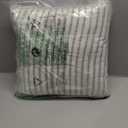 TISPLR Striped Duvet Cover King Washed Microfiber Jacquard 3 Pieces Bedding Set, White Grayish Green Vertical Ticking Stripes Pattern Comforter Cover with Zipper Closure Breathable Durable Soft Comfy,Grayish Green (No Comforter), King