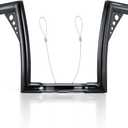 MoKitDora Sportster Dyna Softail 10” Rise 1-1/4” Fat 1" Clamp Ape Hanger Handlebar Z Bar for Harley Touring Road Glide Road King, Gloss Black