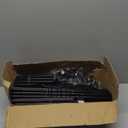 VTRIN 10 Tier Shoe Rack Tall Large Capacity 50 Pair Wide Shoe Organizer with Two Hooks Sturdy Metal Shoe Shelf for Entryway, Closet, Bedroom (Black)