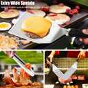 Grilliance 27pcs Griddle Accessories Kit for Blackstone, Professional Hibachi Flat Top Grill Tools, Enlarged Spatula Gift Set with Basting CoverBurger Press Patty Maker for Outdoor BBQ Teppanyaki