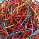 Metallic Shred Gift Basket Filler – Shiny Foil Paper Shred for Gift Bags Boxes Party Favors Crafts and Event Decorations