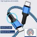 iPhone 15/16/17 Fast Charger Cable 10ft, Extra Long Braided Type C to C Power Cord Fast Charging for Apple iPhone 17/17e/16 Pro Max/16e/15/15Pro Max/15, iPad Pro Air Mini, Galaxy S26/S25, Pixel 10Pro