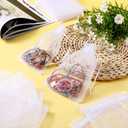 Hoolerry 500 Pcs Organza Gift Bags Jewelry Small Mesh Drawstring Sachet Wedding Favor Bracelet Bags for Packaging Jewelry Pouches Small Gifts(5 x 7 Inch,White)