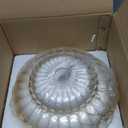 POLITAMP Glass Pendant Light Fixtures, Amber Glass Pendant Lights Kitchen Island, 11.8 inch Brass Ceiling Hanging Lamp,Mid Century 1-Light Chandelier Light Fixtures for Bedroom Dining Room