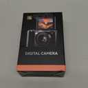 Digital Camera 4K for Photography and Video, 56MP Autofocus Vlogging Camera for YouTube, 3" 180 Flip Screen & 16X Digital Zoom, Compact Travel Cameras with 32GB SD Card for Beginners & Adults (Black)